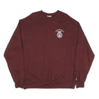 CHAMPION Mens Maroon Chippewa Hills Print Crew Neck XL Cotton Blend Sweatshirt