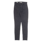 LEVI'S Womens Jeans Black Regular Straight W26 L27