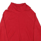 CALVIN KLEIN Mens Red Plain Pullover Roll Neck Basic Knit Jumper M Cotton Blend