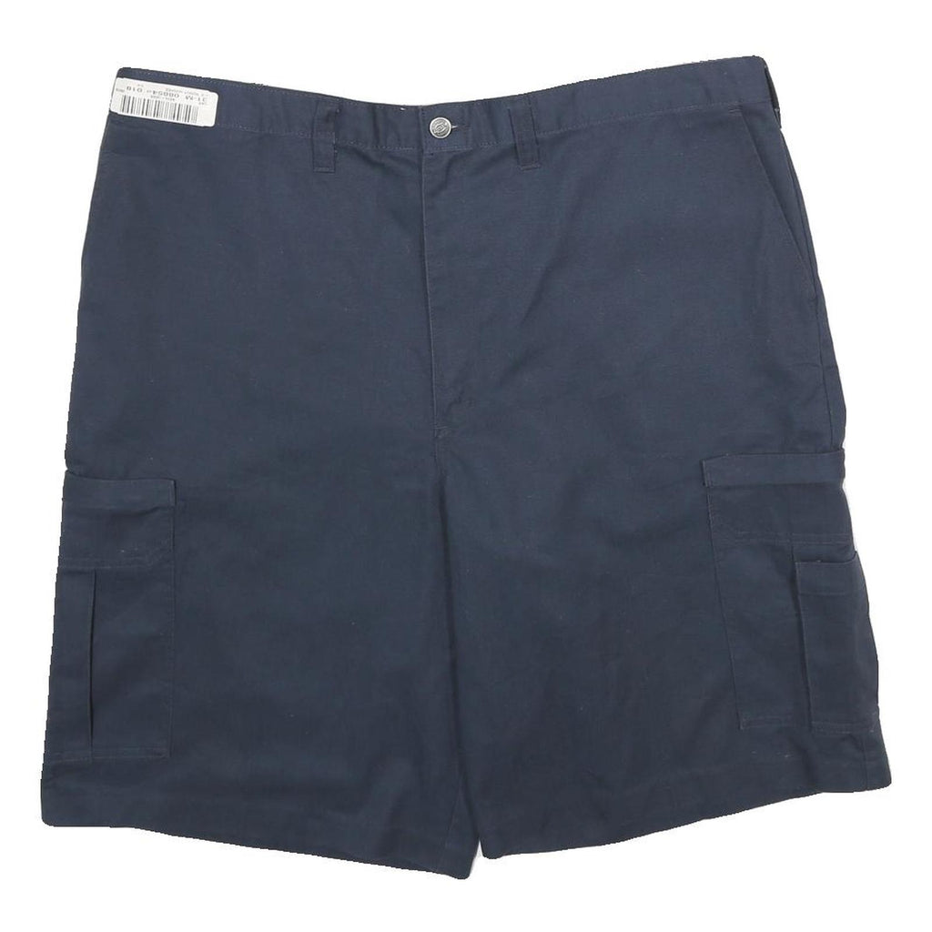 DICKIES Mens Navy Blue Cargo Workwear Shorts 2XL W42 Polyester