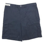 DICKIES Mens Navy Blue Cargo Workwear Shorts 2XL W42 Polyester