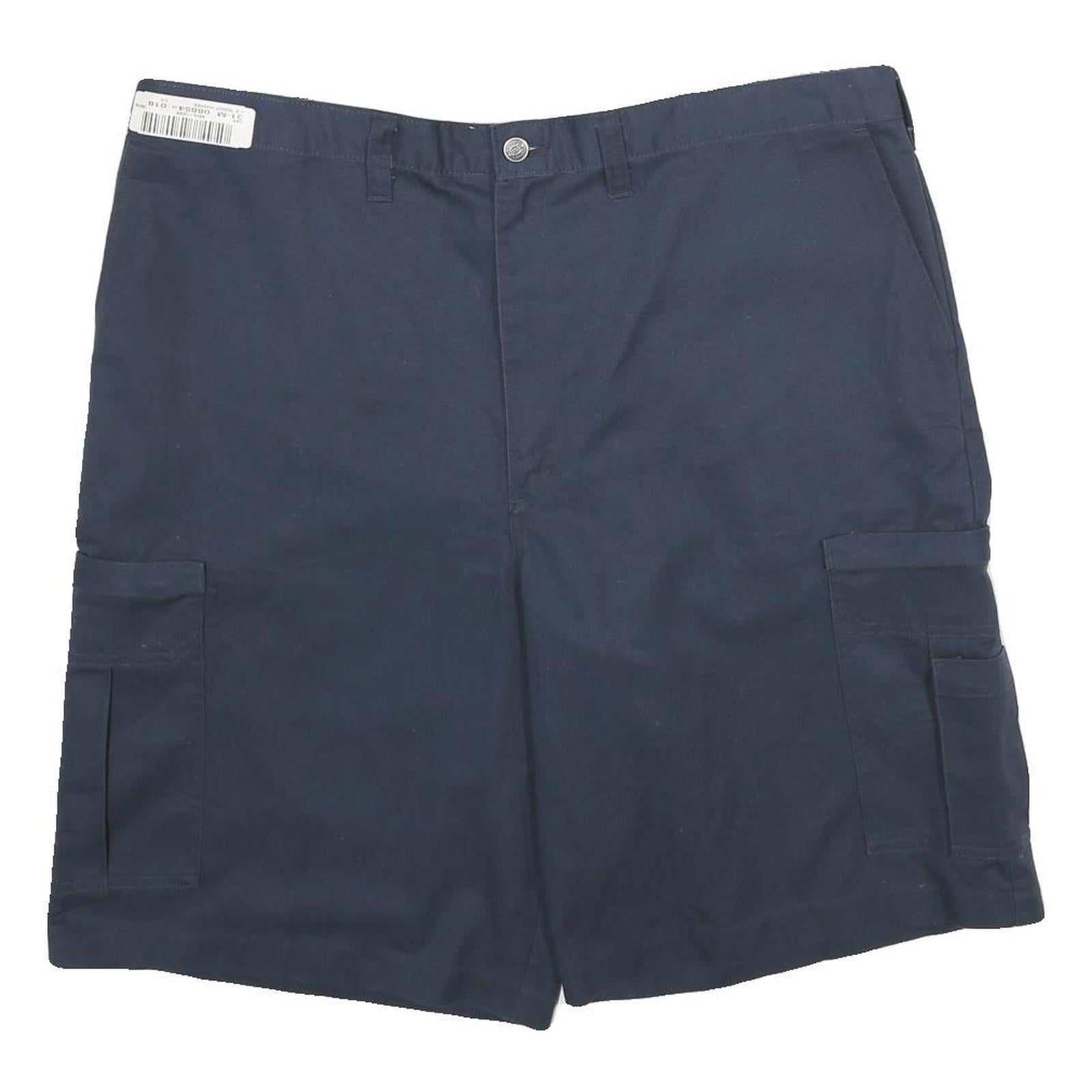 DICKIES Mens Navy Blue Cargo Workwear Shorts 2XL W42 Polyester