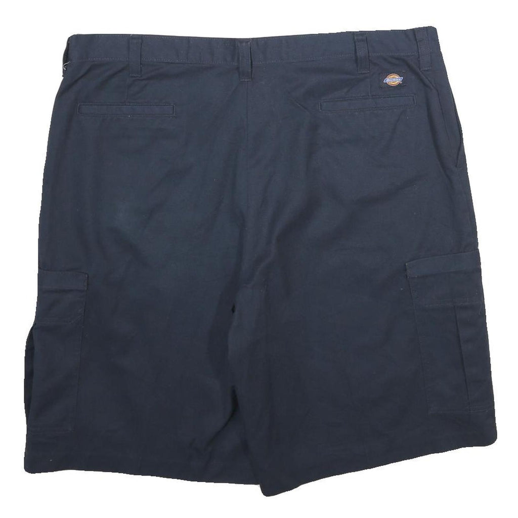 DICKIES Mens Navy Blue Cargo Workwear Shorts 2XL W42 Polyester