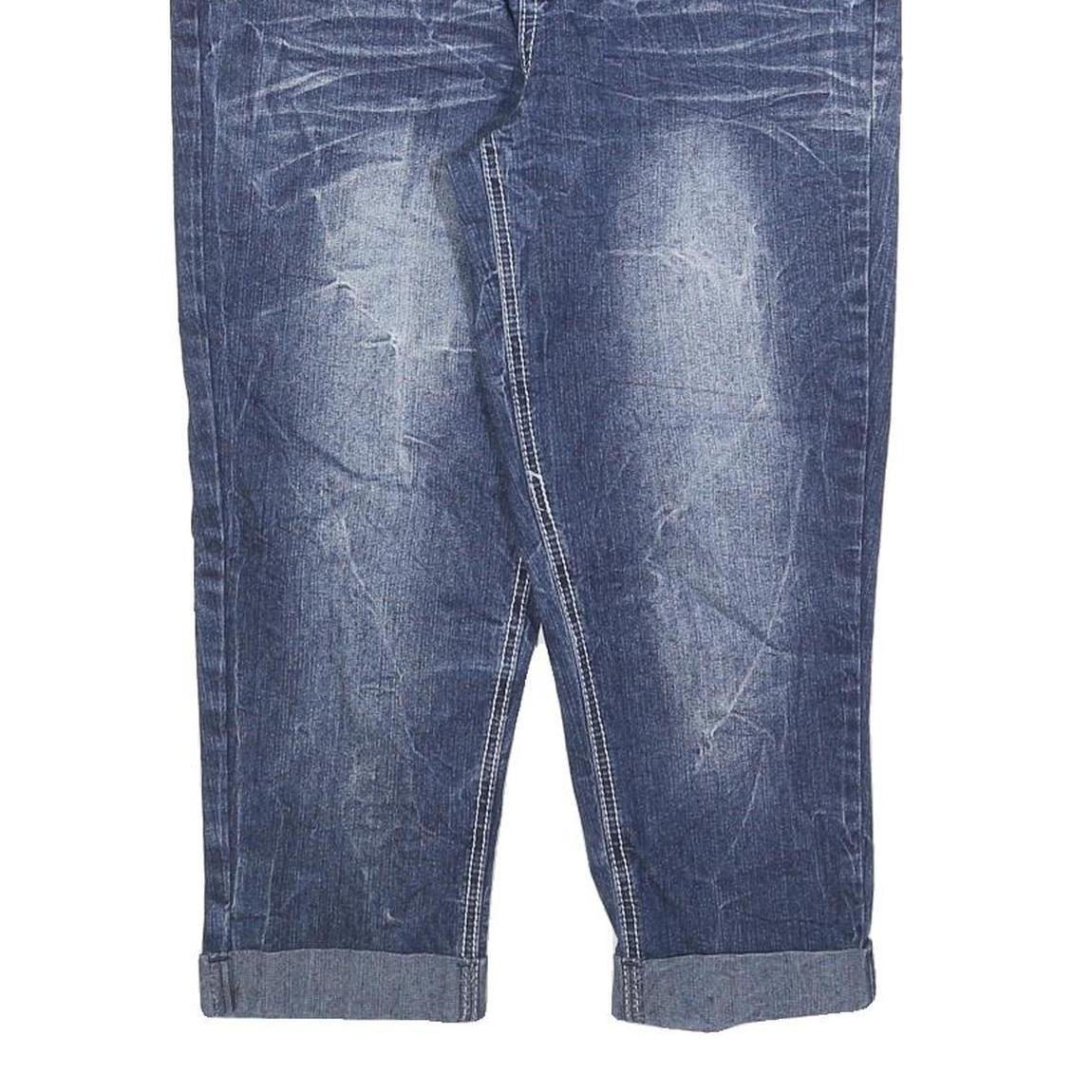 REVOLT Womens Jeans Blue Slim Skinny Denim Medium W28 L21 Embroidered Pockets