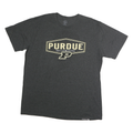 RIVALRY THREADS Mens Grey Purdue T-Shirt 2XL Short Sleeve Crew Neck Cotton
