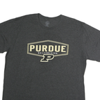 RIVALRY THREADS Mens Grey Purdue T-Shirt 2XL Short Sleeve Crew Neck Cotton