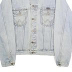 WRANGLER Mens Blue Denim Jacket S Cotton Button Closure Classic Western Style