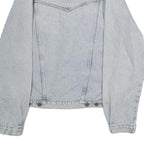 WRANGLER Mens Blue Denim Jacket S Cotton Button Closure Classic Western Style