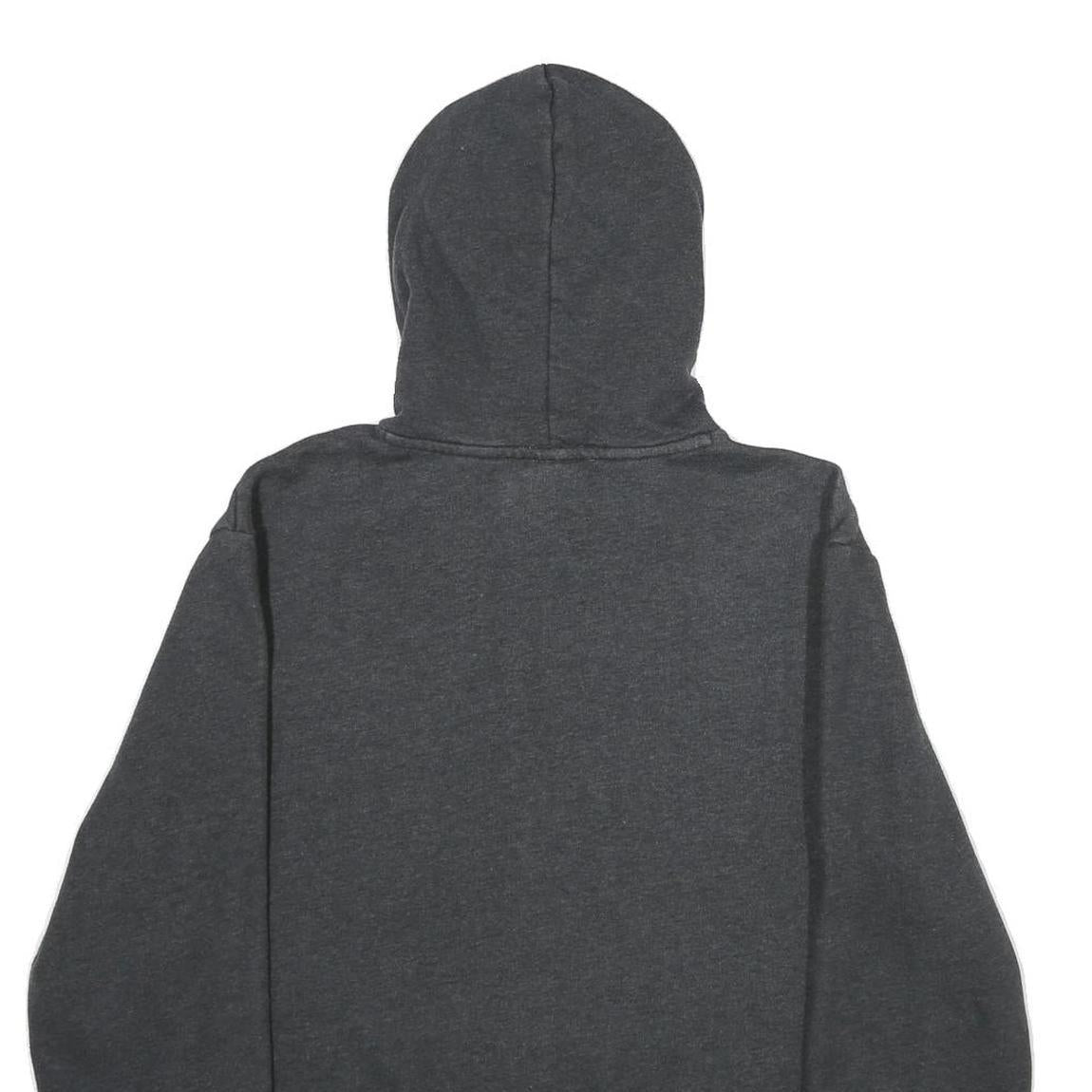 PUMA Mens Charcoal Grey Hoodie M Cotton Blend Pullover Classic Logo