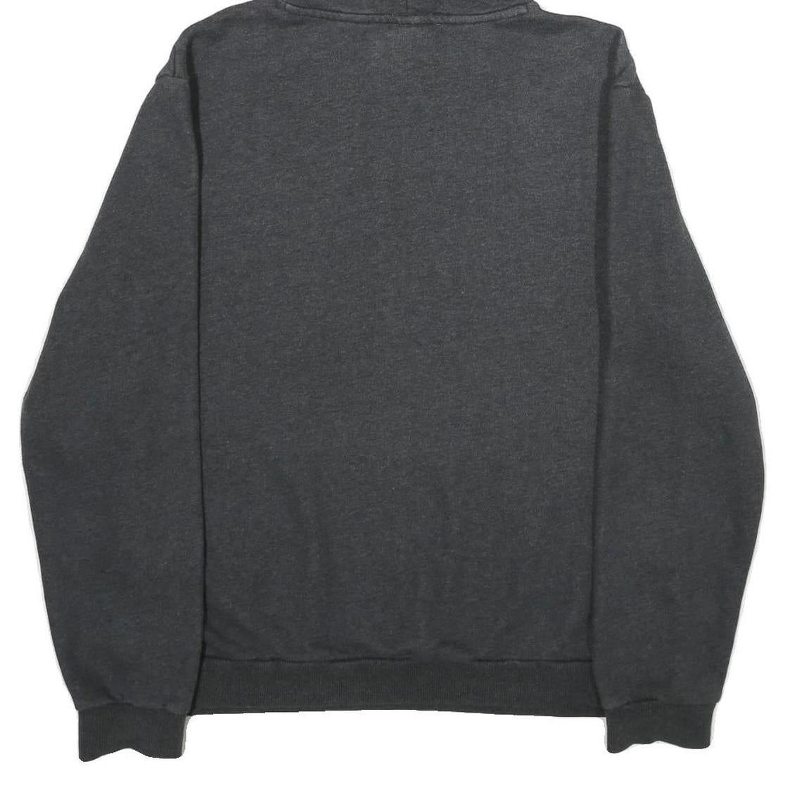 PUMA Mens Charcoal Grey Hoodie M Cotton Blend Pullover Classic Logo