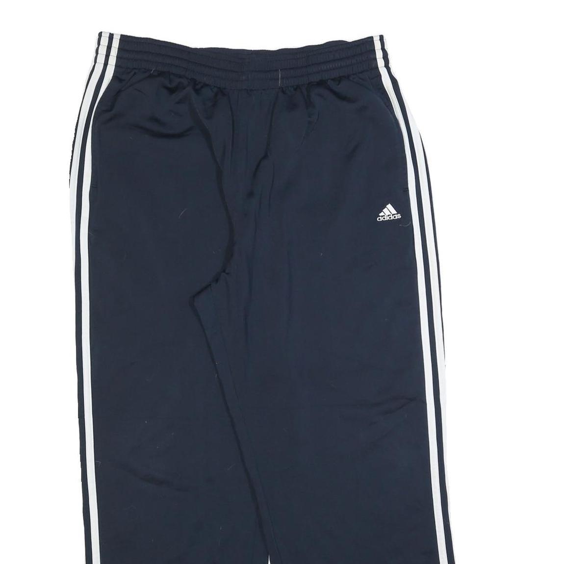 ADIDAS Mens Joggers Blue & White Regular Straight M W32 L28 Track Pants