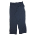 ADIDAS Mens Joggers Blue & White Regular Straight M W32 L28 Track Pants