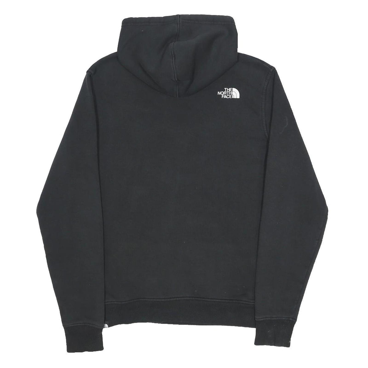 THE NORTH FACE Mens Black Hoodie M Cotton Blend Pullover Logo Pocket Casual