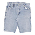 WRANGLER Mens Denim Shorts Light Blue 2XL W36 Casual Cotton Blend