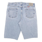 WRANGLER Mens Denim Shorts Light Blue 2XL W36 Casual Cotton Blend