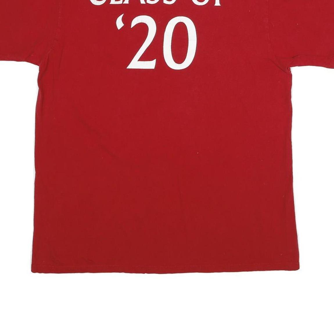 ADIDAS Mens Red Louisville Cardinals Graphic T-Shirt L Short Sleeve Crew Neck