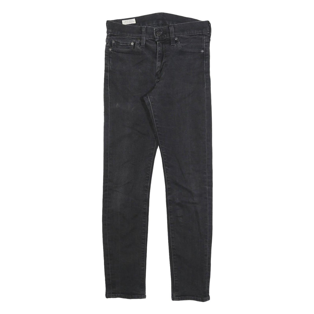 LEVI'S 510 BIG E Mens Slim Black Denim Jeans W28 L32 Classic Zip Closure Stretch