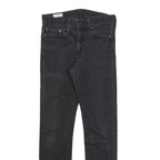 LEVI'S 510 BIG E Mens Slim Black Denim Jeans W28 L32 Classic Zip Closure Stretch