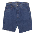 LEVI'S Mens Denim Blue Cut-Off Shorts M W34 Frayed Hem Casual