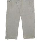 DICKIES Mens Regular Fit Workwear Jeans Beige Denim W34 L32 Painter Style Zip