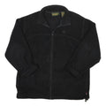 TIMBERLAND Mens Black Jacket M Polyester Blend Zip Plain Outdoor Casual Fleece