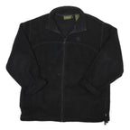 TIMBERLAND Mens Black Jacket M Polyester Blend Zip Plain Outdoor Casual Fleece