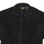 TIMBERLAND Mens Black Jacket M Polyester Blend Zip Plain Outdoor Casual Fleece
