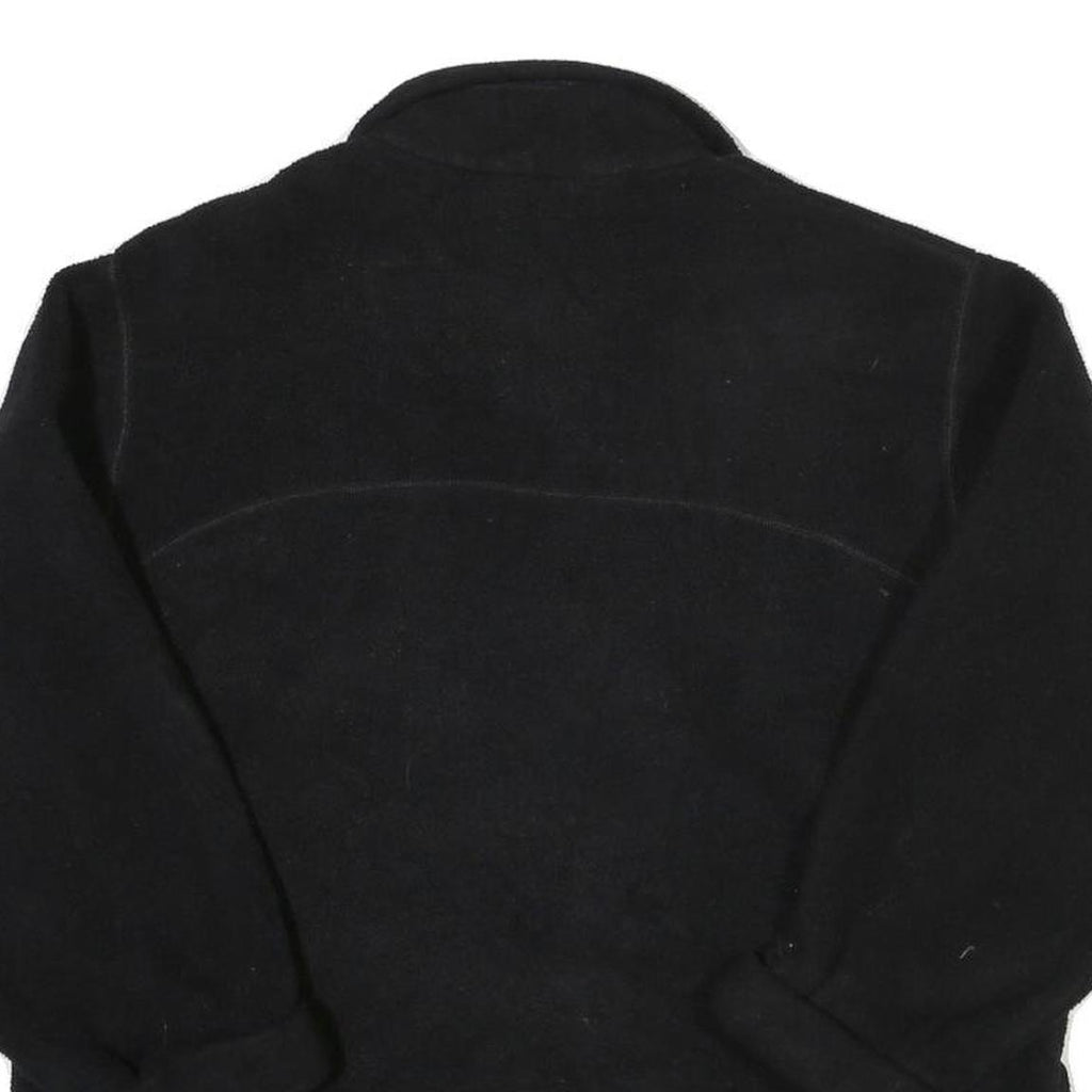 TIMBERLAND Mens Black Jacket M Polyester Blend Zip Plain Outdoor Casual Fleece