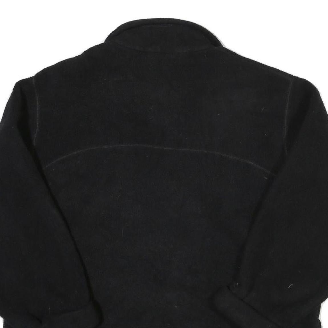 TIMBERLAND Mens Black Jacket M Polyester Blend Zip Plain Outdoor Casual Fleece