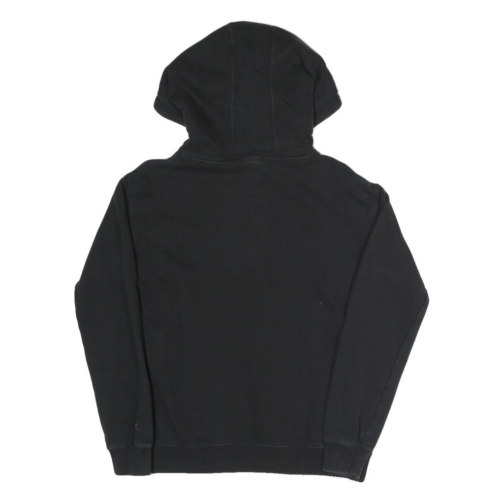 CHAMPION Womens Black Hoodie XS Cotton Blend Pullover Classic Logo