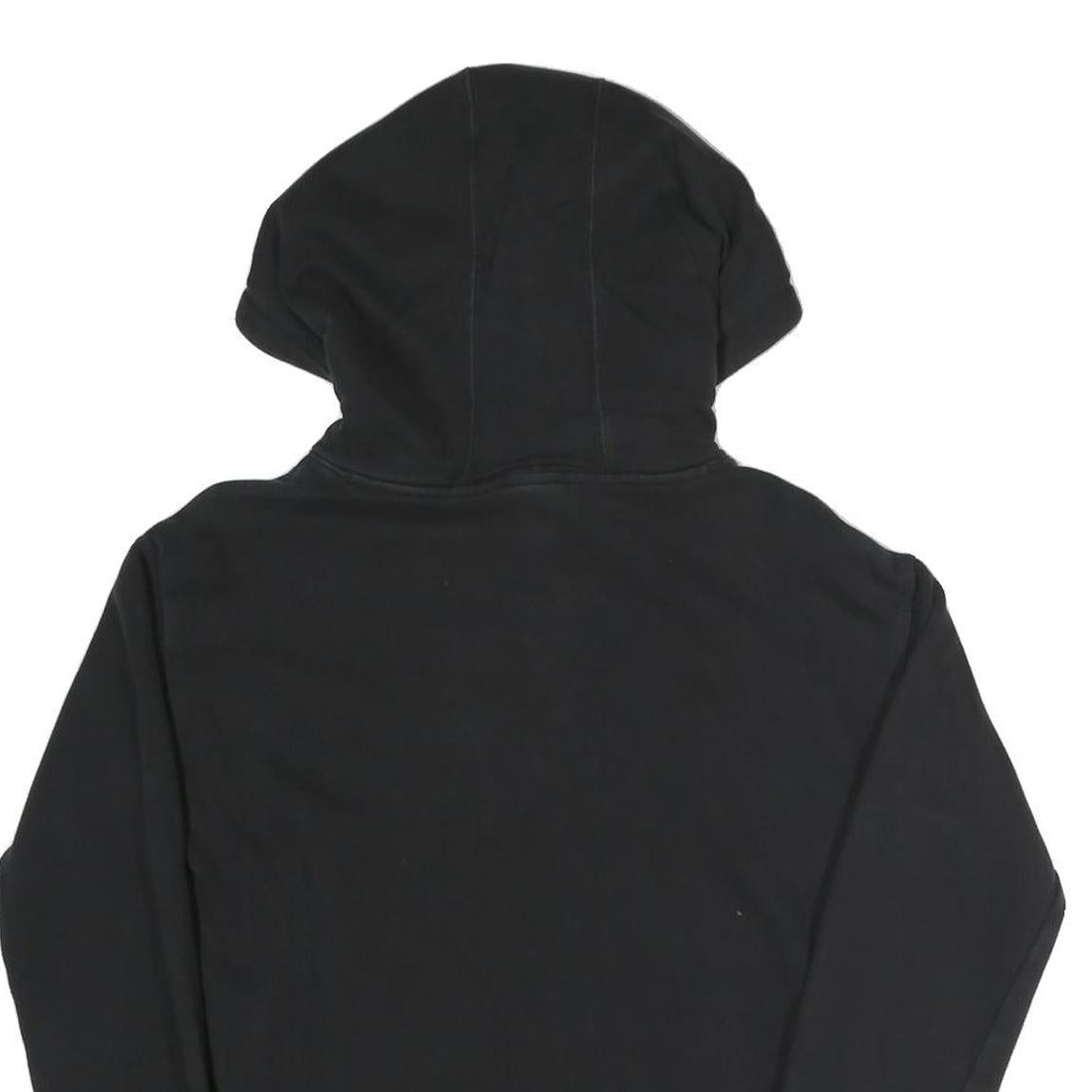 CHAMPION Womens Black Hoodie XS Cotton Blend Pullover Classic Logo