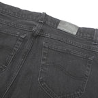 LEE Womens Classic Black Skinny Denim Raw W30 L29 Zip Cotton Blend Jeans