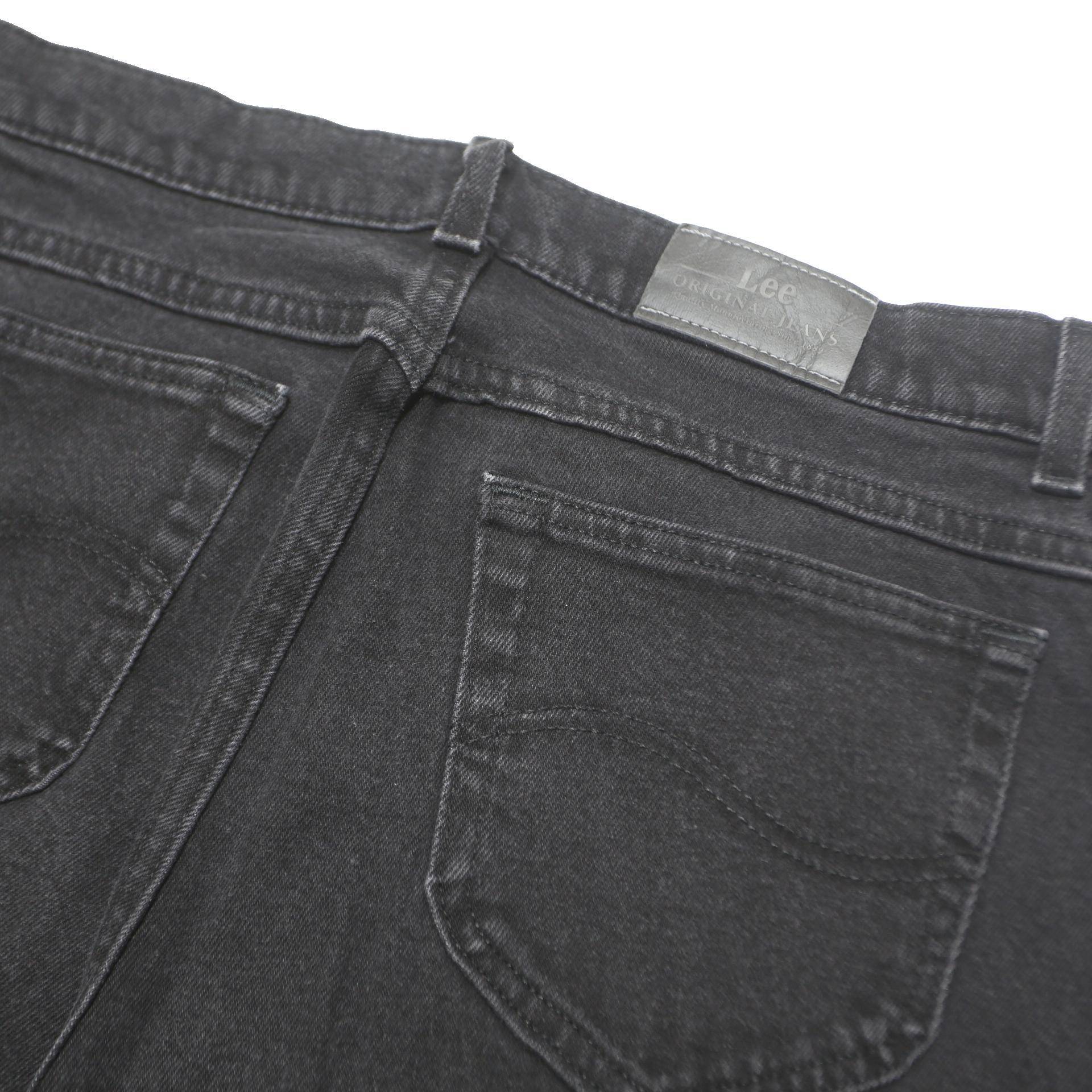LEE Womens Classic Black Skinny Denim Raw W30 L29 Zip Cotton Blend Jeans