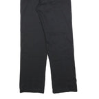 DICKIES Mens Cotton Blend Black Regular Straight Trousers W30 L30 Workwear Zip