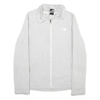 THE NORTH FACE Womens White Jacket M Polyester Plain Full Zip Casual Outdoor