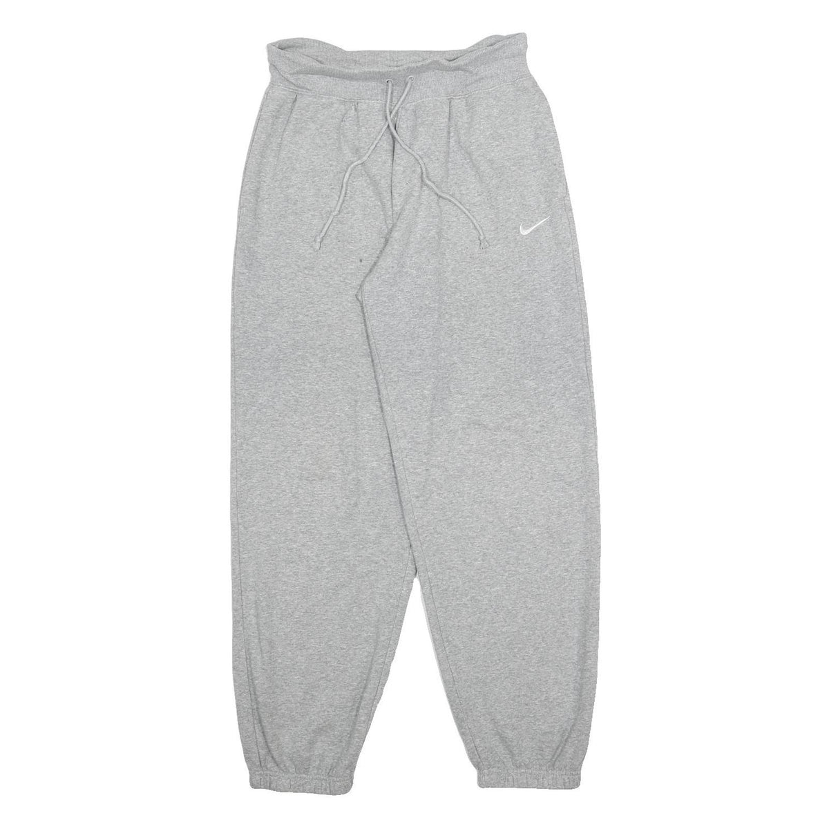 NIKE Womens Joggers Grey Slim Tapered Size S W26 L28 Cotton Blend Casual Wear