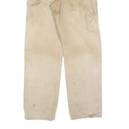 DICKIES Mens Jeans Beige Relaxed Straight Denim Fair W33 L32 Workwear Durable