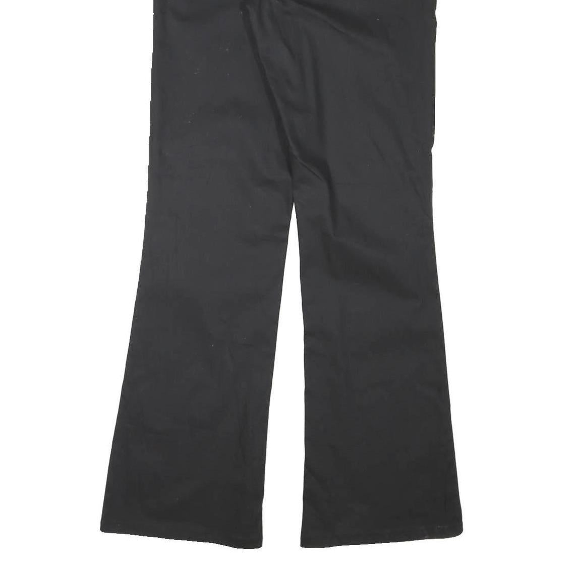 DICKIES Womens Black Cotton Blend Regular Fit Straight Leg Trousers W30 L33