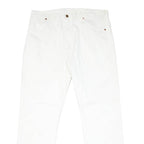 WRANGLER Womens Classic White Denim Jeans W38 L31 Zip Closure