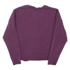 NIKE Cropped Womens Sweatshirt Purple Crew Neck M