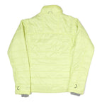 COLUMBIA Womens Yellow Lightweight Polyester Blend Quilted Jacket M Zip Outdoor