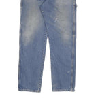 DICKIES Mens Jeans Blue Cotton Blend Regular Straight W34 L32 Workwear Zip