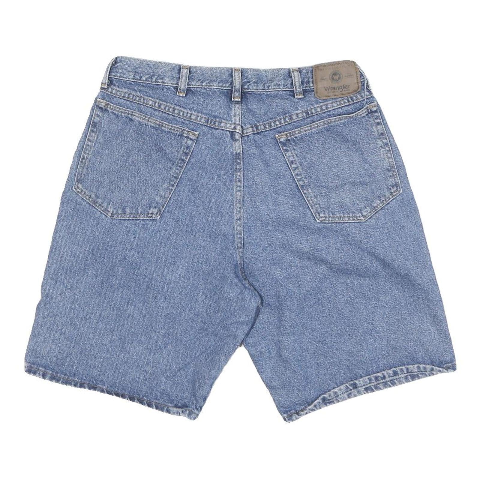 WRANGLER Mens Denim Blue Casual Shorts M W32 Classic Cotton Blend