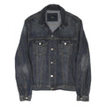 LACOSTE Mens Blue Denim Jacket M Cotton Blend Button Classic Pockets