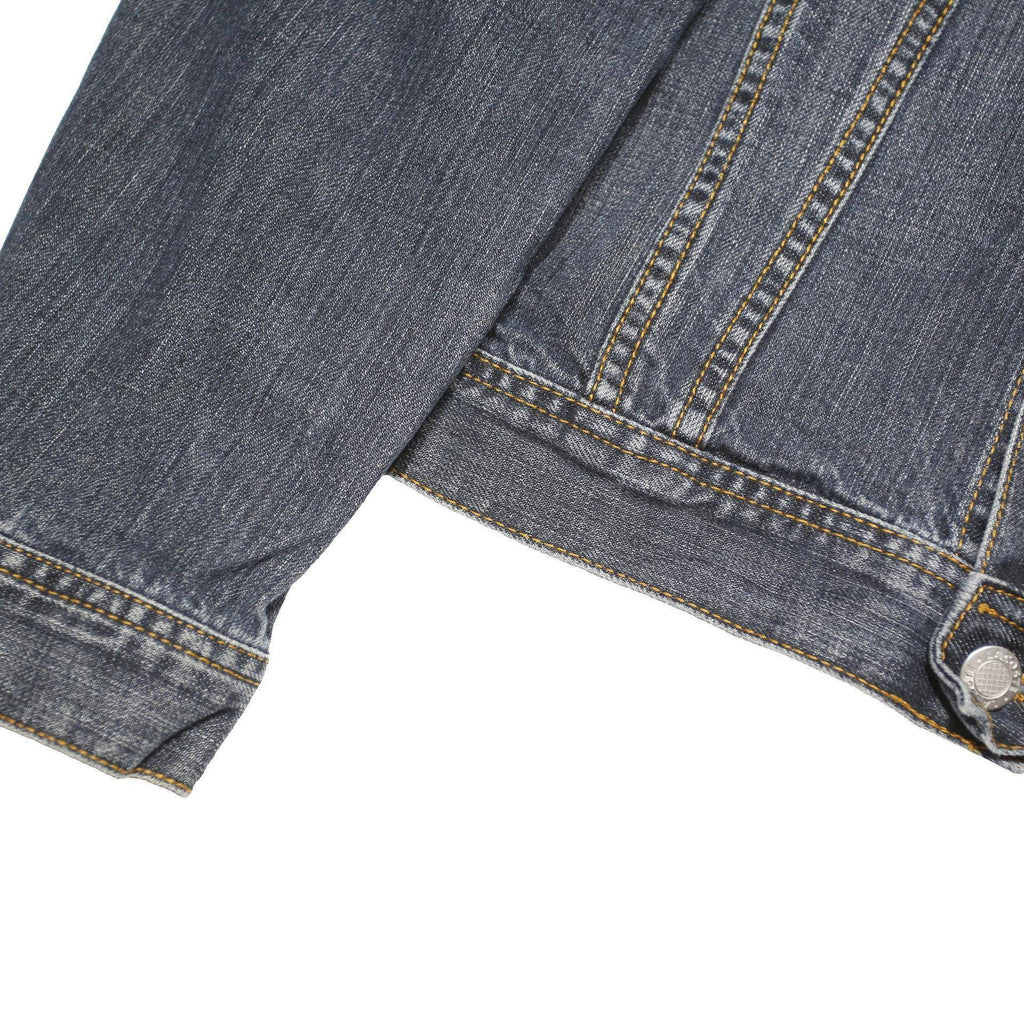 LACOSTE Mens Blue Denim Jacket M Cotton Blend Button Classic Pockets