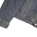 LACOSTE Mens Blue Denim Jacket M Cotton Blend Button Classic Pockets
