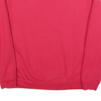 ELLESSE Womens Red Crew Neck UK 12 Sweatshirt Sport Logo Cotton Blend Pullover