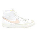 NIKE Blazer Mid Womens Leather White Pink UK 7 High Top Trainers Retro Style
