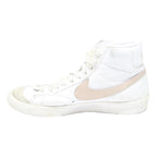 NIKE Blazer Mid Womens Leather White Pink UK 7 High Top Trainers Retro Style