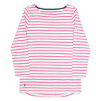 JOULES Womens Patterned Jumper Pink Striped Tight Knit UK 6